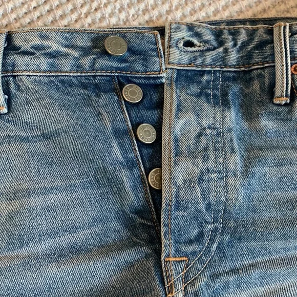 GRLFRND Dovima Distressed Denim Shorts - Picture 6 of 8